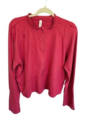 RM  Half-Zip Fitted Pullover Athletic Jacket